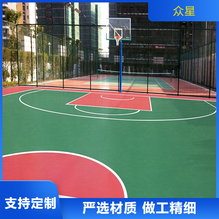 银川市塑胶篮球场篮球场硅PU - 排名